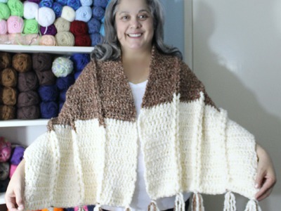 #Crochet - Jacobs Ladder shawl