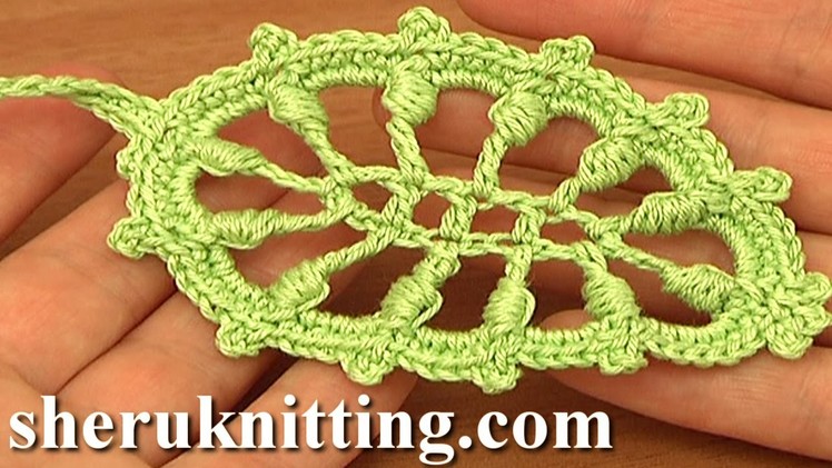 Crochet Puff Stitch Leaf Tutorial 32 Free Crochet Leaf Patterns