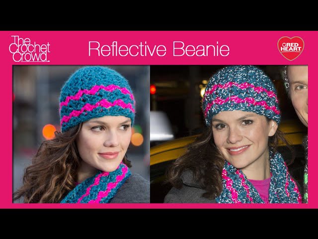 Crochet Reflective Beanie Hat Tutorial