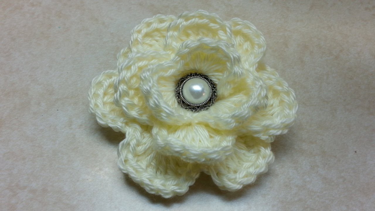 #Crochet Rose Flower #TUTORIAL How to crochet a rose DIY crochet