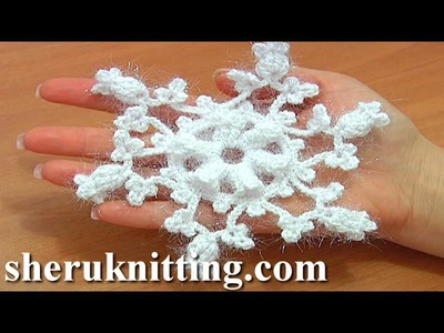 Crochet Snowflake Ornaments Tutorial 1 Crochet Popcorn Stitches With Picots