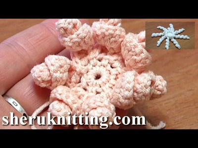 Crochet Spiral Petal Flower Tutorial 8 DIY Blume häkeln
