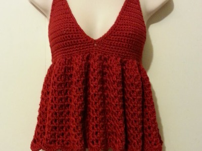 #Crochet womens Blouse Shirt Top Adjustable Size #TUTORIAL