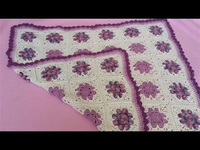 Daisy Granny Square Blanket - Part 1 (Crochet Tutorial) - 8 Petal Flower