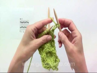 DROPS Knitting Tutorial: How to knit honey comb pattern