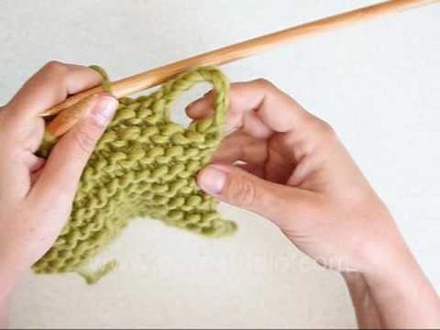 DROPS Knitting Tutorial: How to built in loop