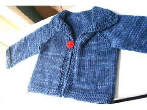 Easy Knit Baby Cardigan For Beginners