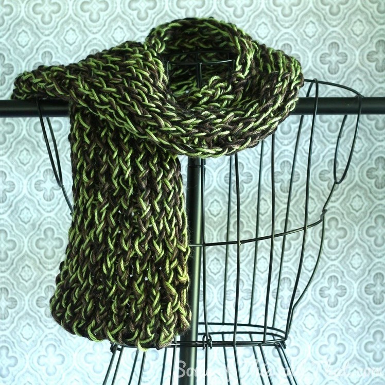 Easy Loom Knitting. Loom Knit Scarf