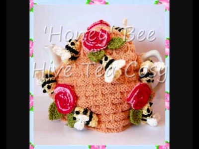 Honey Bee Hive Pot Tea Cosy DK Knitting Pattern