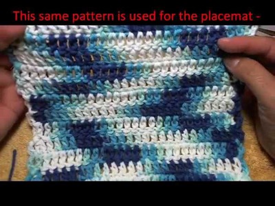 How to crochet a dishcloth   video 1