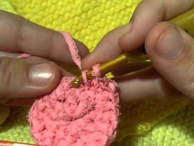 How to Crochet a Flower Face Scrubbie