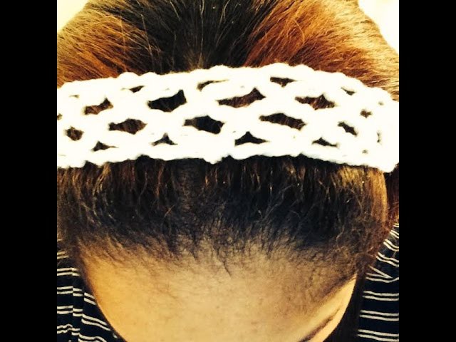 How to Crochet a Lace Headband Tutorial