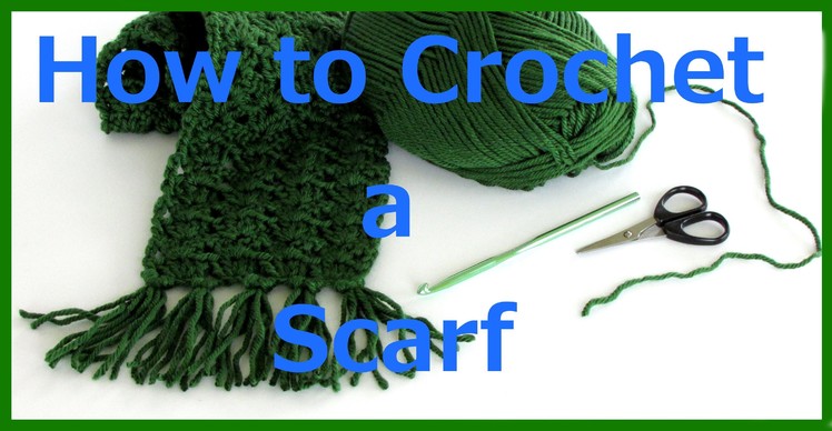 How to Crochet a Scarf step by step tutorial