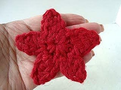HOW TO CROCHET A STAR APPLIQUE, easiest method