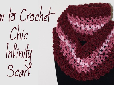 How To Crochet For Beginners #12: Chic Infinity Scarf