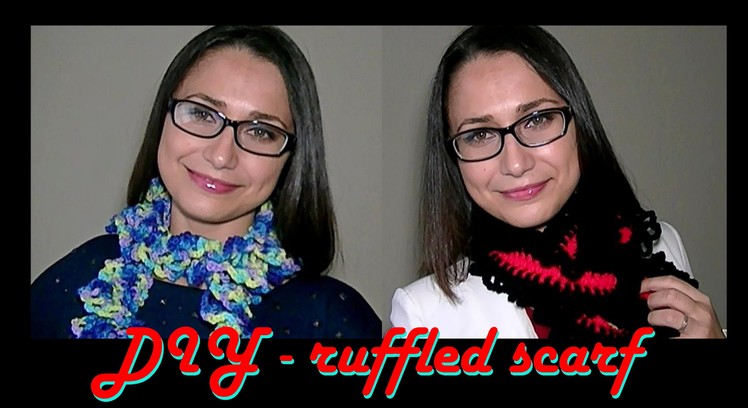 How To Crochet for Beginners #6: Easy Ruffled Scarf