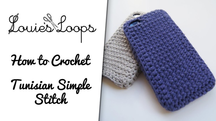 How to crochet the Tunisian Simple Stitch