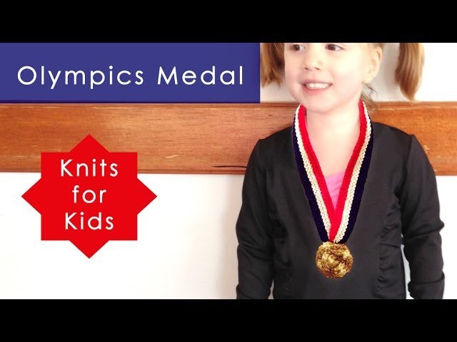 How to Knit an Olympic Gold Medal Ribbon - Halloween Costume Idea