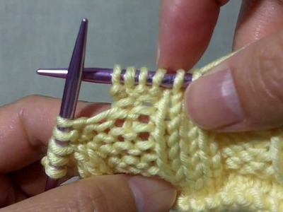 How to knit Pfb aka P1 f&b - Increasing 1 stitch