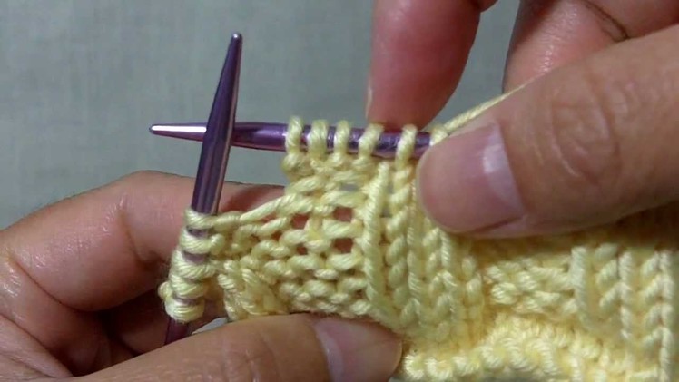 How to knit Pfb aka P1 f&b - Increasing 1 stitch