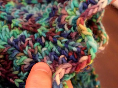 How to knit the feather and fan stitch. A