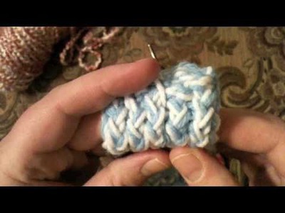 How to Loom Knit: Beginner E wrap (ew) Stitch now with CC