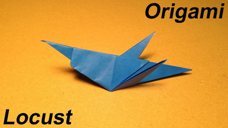How to Make a Paper Insects. Origami Locust. Easy for Children