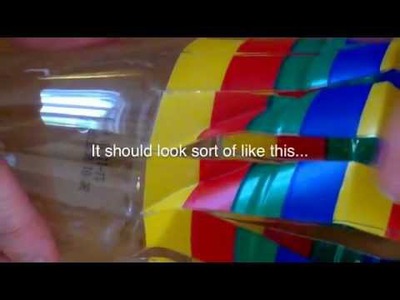 How to make a rainbow wind spinner