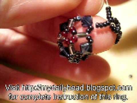How to Make a Sapphire Crystal Bead Ring