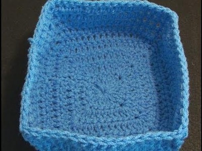 How to Make a Square Crochet Basket Crochet Geek