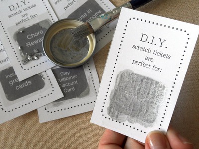 How to Make DIY Scratch Card Easy Tutorial