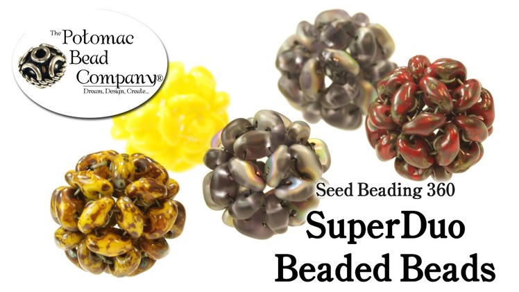 How to Make SuperDuo Beaded Beads (Seed Beading 360)