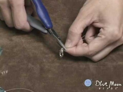 How to use a Crimp Bead with Chain Nose Pliers - Blue Moon Beads Beading. Jewlery Video