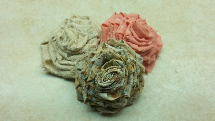 Learn How To Make Roses out of Fabric #EASY Beginner project