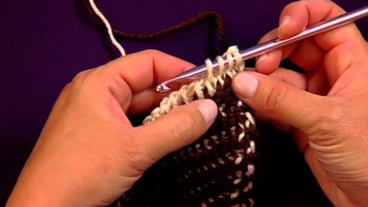 Learn How to Make the Tunisian Knit Stitch (Knit Crochet) with Red Heart Yarns