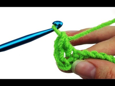 Left Hand Beginner Crochet: #9 How to Double Crochet