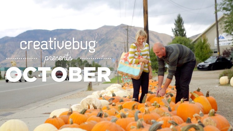 October Classes on Creativebug: Knitting, Quilting, Sewing, Halloween and More