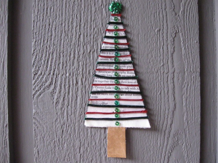 Recycled Christmas Tree Ornament Craft Tutorial
