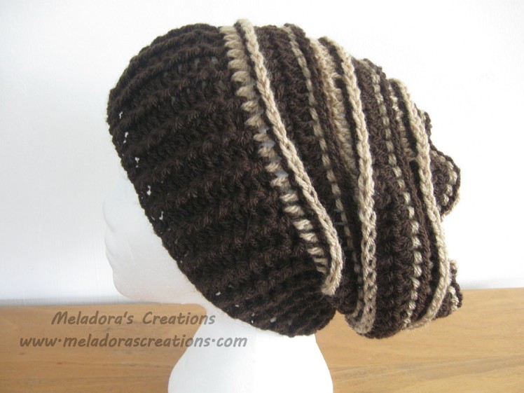 Riptide Slouch Hat - Crochet Tutorial