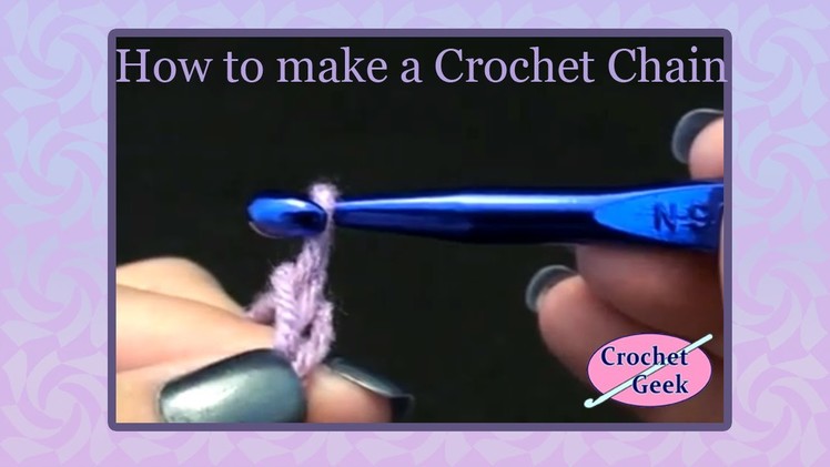 Simple Crochet - How to make the Crochet Chain Beginner Stitches