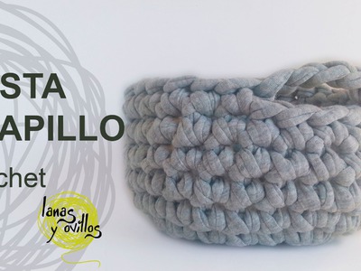 Tutorial Cesta Trapillo Crochet o Ganchillo XXL