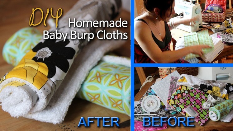 TUTORIAL ❤ Homemade Baby Burp Cloths | DIY w. One Urban Yogini ❤