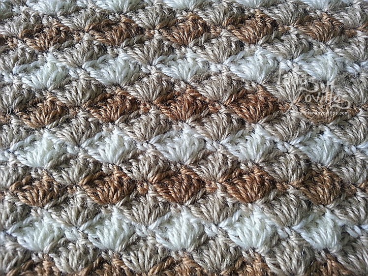 Tutorial Punto Concha Crochet o Ganchillo Shell Stitch