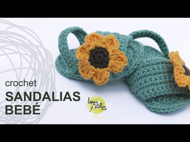Tutorial Sandalias Bebé Crochet o Ganchillo