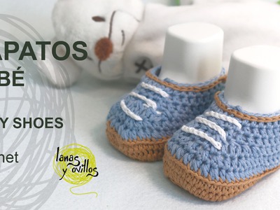 Tutorial Zapatos Bebé Crochet o Ganchillo