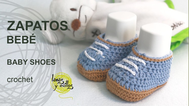Tutorial Zapatos Bebé Crochet o Ganchillo