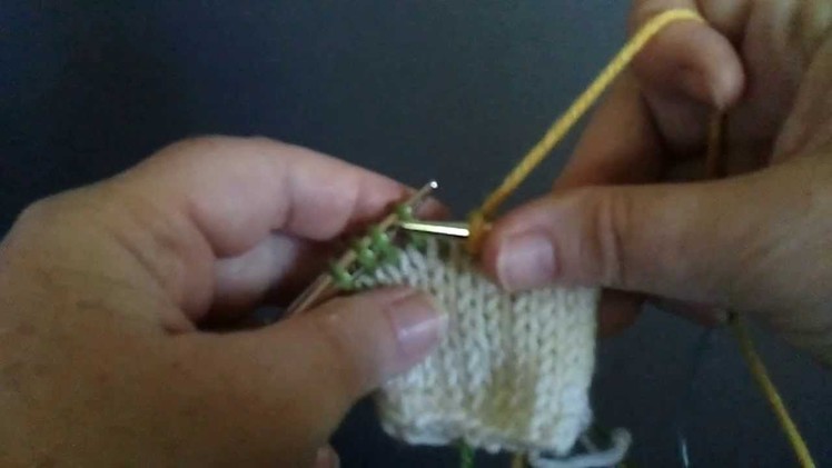 Twin Stitch Knit - TSK - short row method