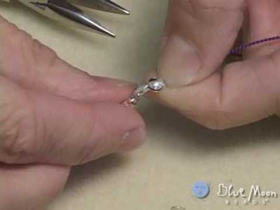 Using Clam Shell Bead Tips - Blue Moon Beads - Beading. Jewelry Making Video Tutorial
