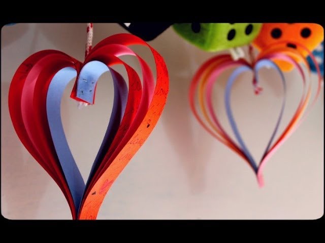 Valentine's Craft , How to make Paper Hearts