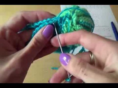 Вязание пинеток спицами Шаг 10.  Knitting bootees spokes Step 10